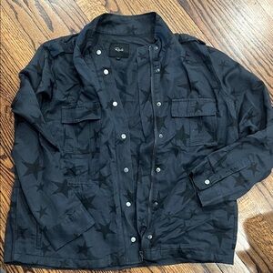 Rails Trey Charcoal Star Print Jacket